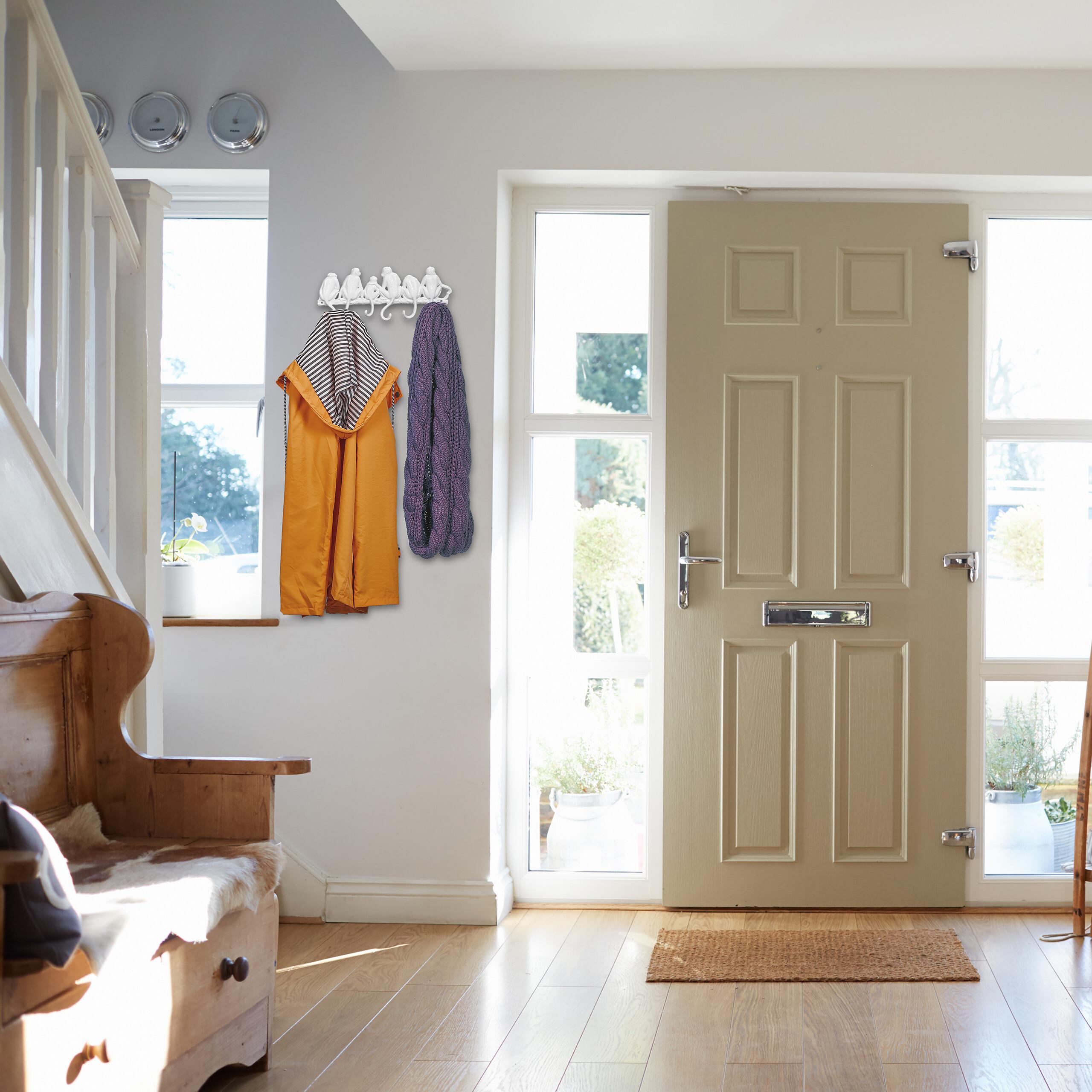 Thumbnail - Relaxdays, Garderobe + Kleiderhaken, Garderobenleiste