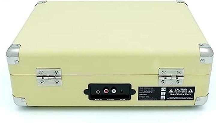 Actual product image GPO ATTACHELEM - Suitcase platenspeler Attache retro, ingebouwde speakers, lemon (Manual)