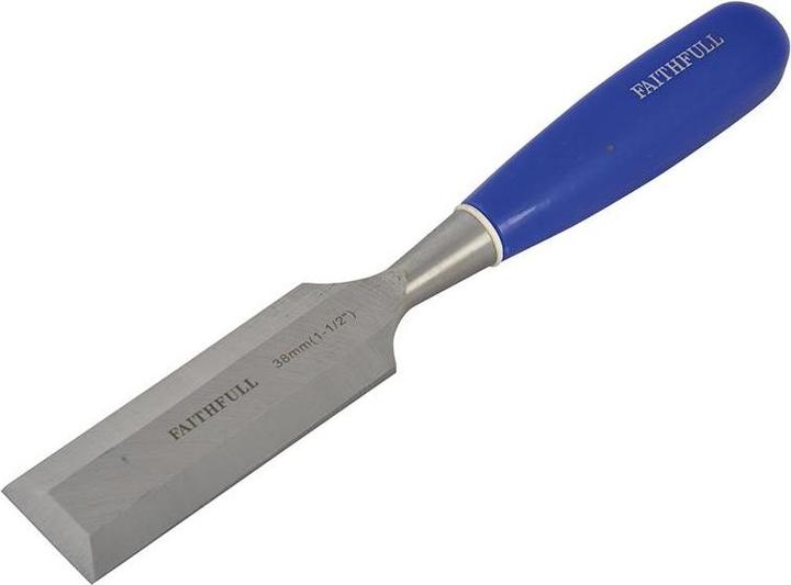 Actual product image Faithfull Bevel Edge Chisel Blue Grip (38 mm)