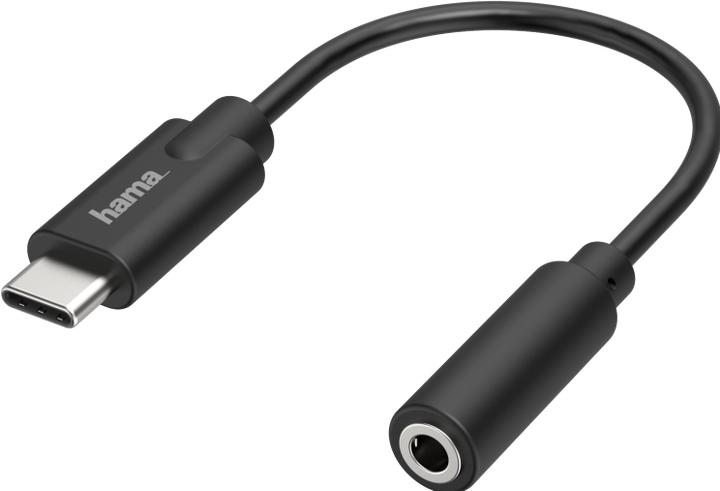 Actual product image Hama Adapter USB-C to jack plug (Angle adapter)