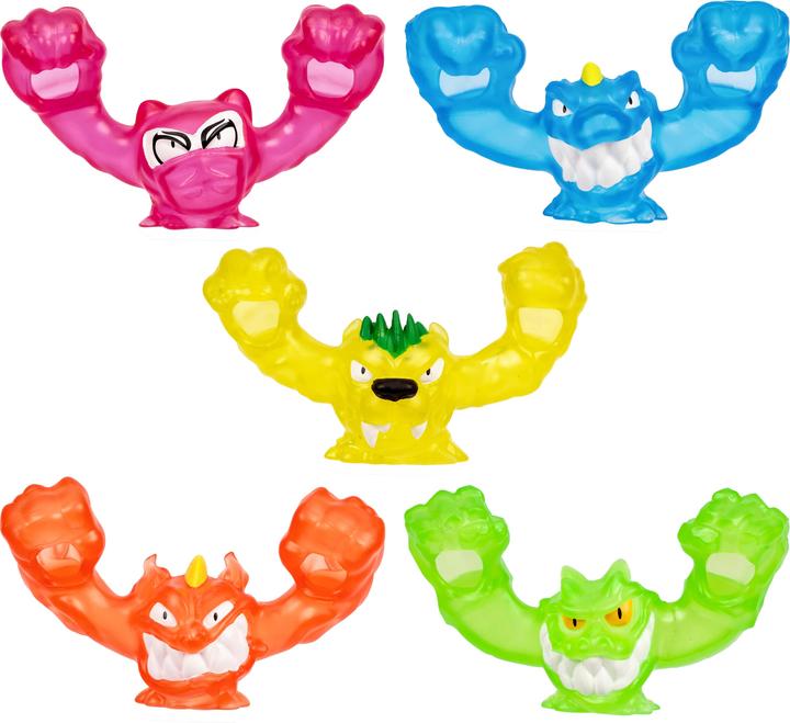 Produktbild Moose Heroes of Goo Jit Zu Meteor Madness Dehnbare Figuren 5er-Pack Goo Slingers Hyper Blast Slingers 5 cm