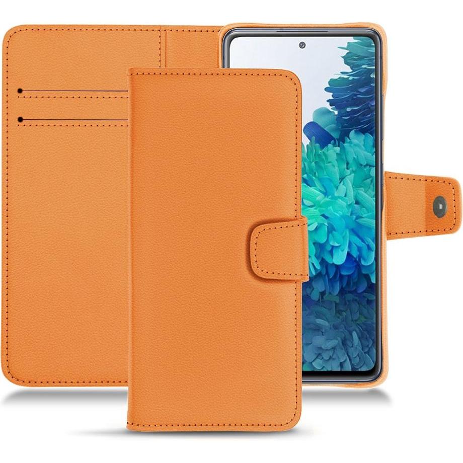 Thumbnail - Noreve Lederschutzhülle Wallet (Samsung Galaxy S20 FE), Smartphone Hülle, Orange
