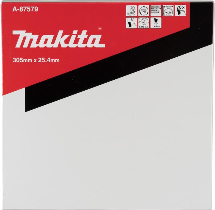 Produktbild Makita SCHEIBENSÄGE 305x25,4mm 76 ZÄHNE FÜR EDELSTAHL