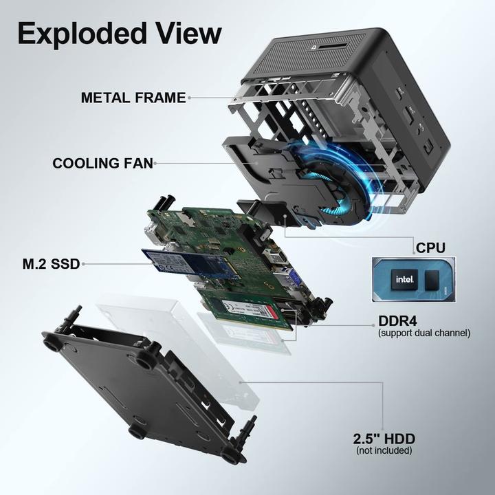 Image du produit Geekom Mini IT8 SE (i3-8109U, 8GB Ram, 256GB SSD)