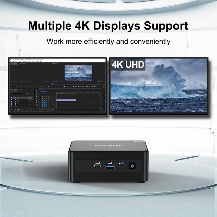 Image du produit Geekom Mini IT8 SE (i3-8109U, 8GB Ram, 256GB SSD)