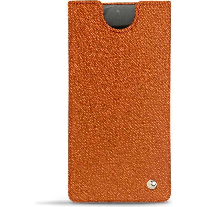 Noreve Lederschutzhülle (Samsung Galaxy Note 10+), Smartphone Hülle, Orange