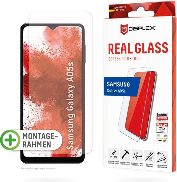 Actual product image Displex Real Glass, 2D Panzerglas (1 Piece, Samsung Galaxy A05s)