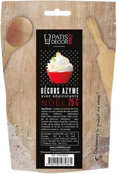 Image du produit Cerf-Dellier Papier à manger Streusel Noël