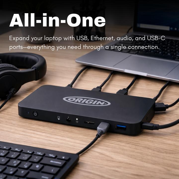Actual product image Origin Storage Origin USB Type-C Docking Station (USB-A, USB-C, 1 portion)