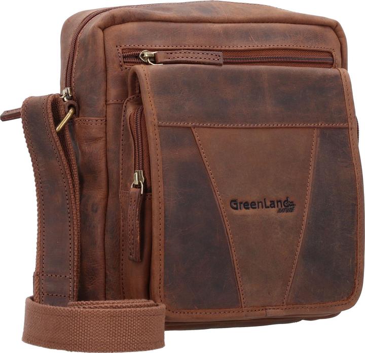 Immagine prodotto Greenland Nature Montenegro borsa a tracolla RFID in pelle 22 cm