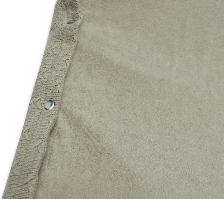 Produktbild Jollein - Aankleedkussenhoes 50x70cm - Zachte Hoes Baby Aankleedkussen - Grain Knit - Olive Green (50 x 70 cm)