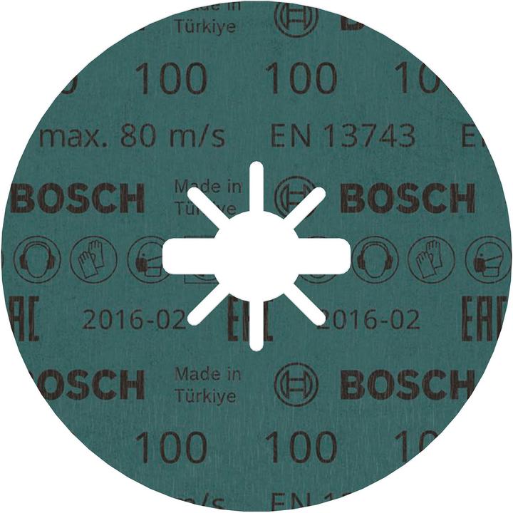 Image du produit Bosch Professional Zubehör PRO R574 Disque fibre X-Lock, 125 mm, G100 (100)