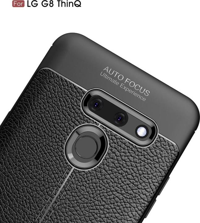 Actual product image Screenguard LG G8 ThinQ Sleeve Leather Design TPU Cover (G8 ThinQ)