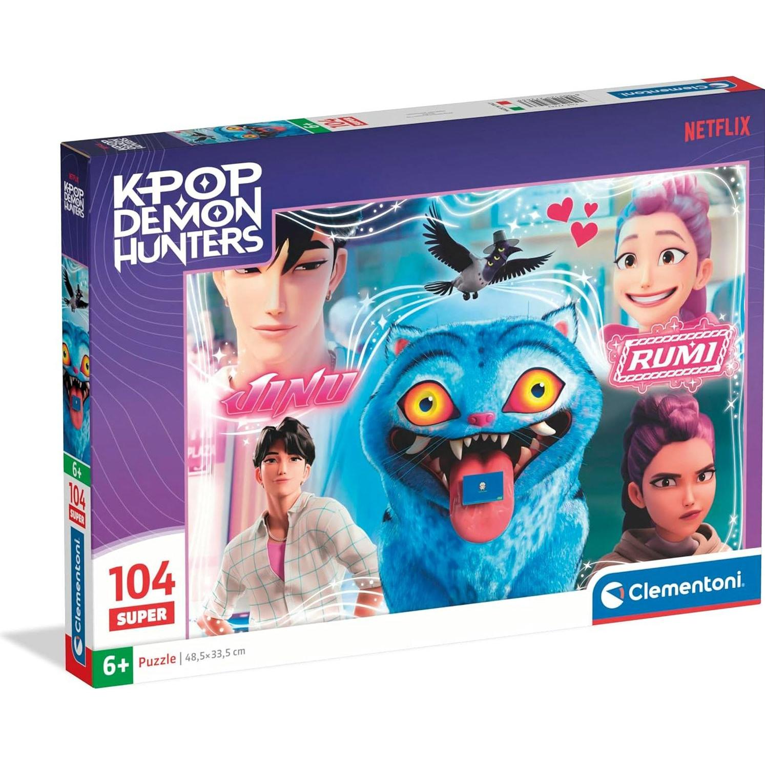 Clementoni CLE puzzle 104 Super K-Pop Demon Hunters 27243 (104 pezzi)