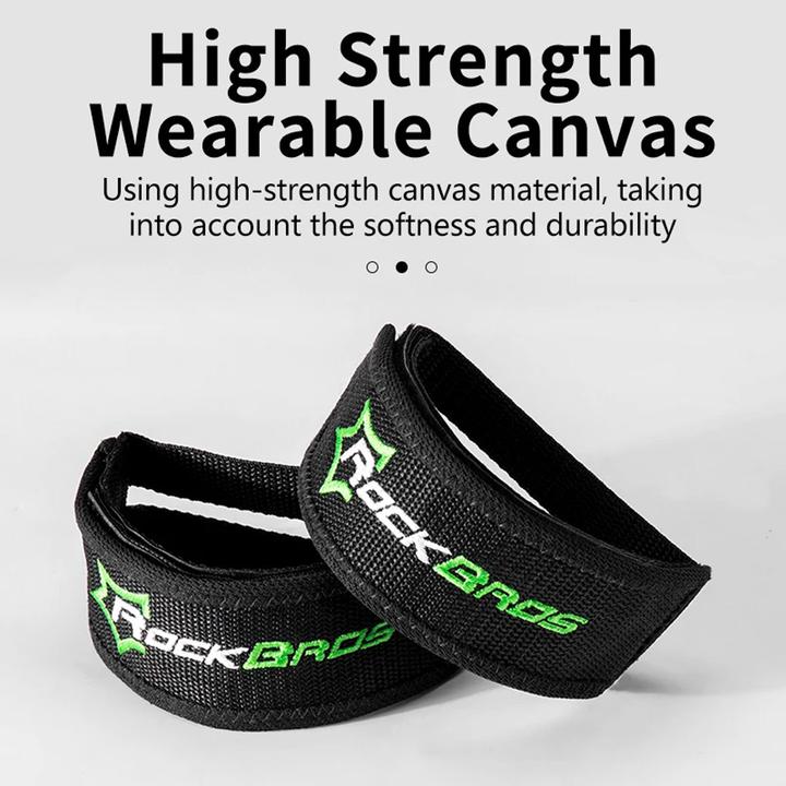 Produktbild Rockbros GZT1001 bicycle pedal straps - black