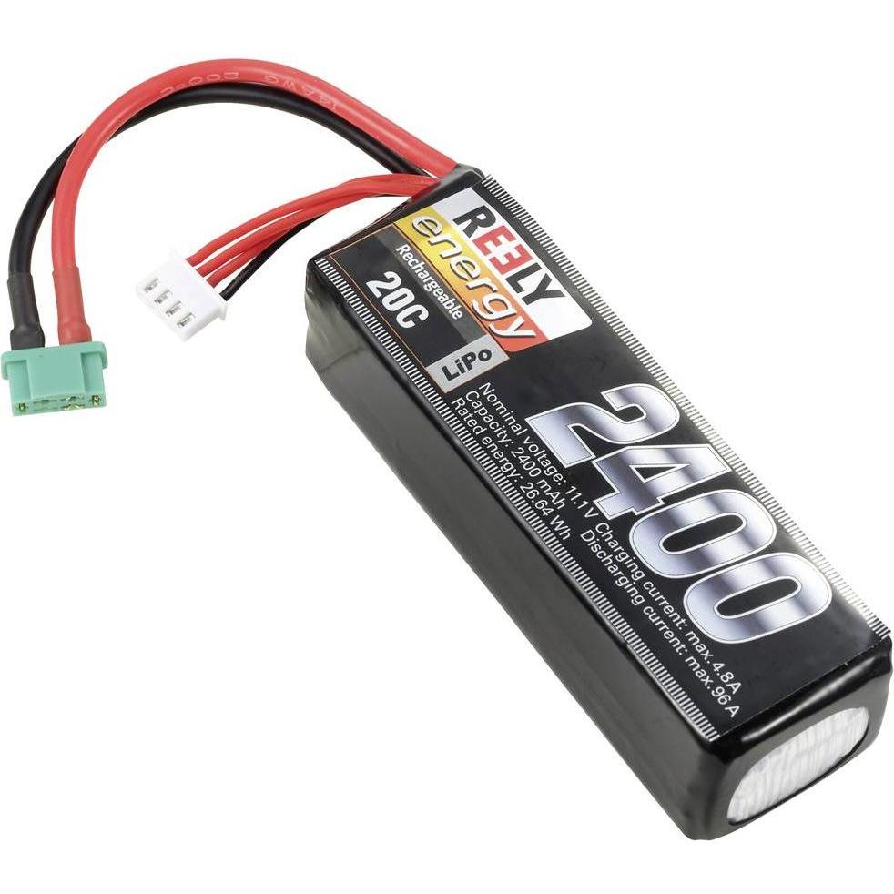 Reely Modellbau-Akkupack (LiPo) 11.1 V 2400 mAh Zellen-Zahl: 3 20 C Softcase MPX (11.10 V, 2400 mAh)
