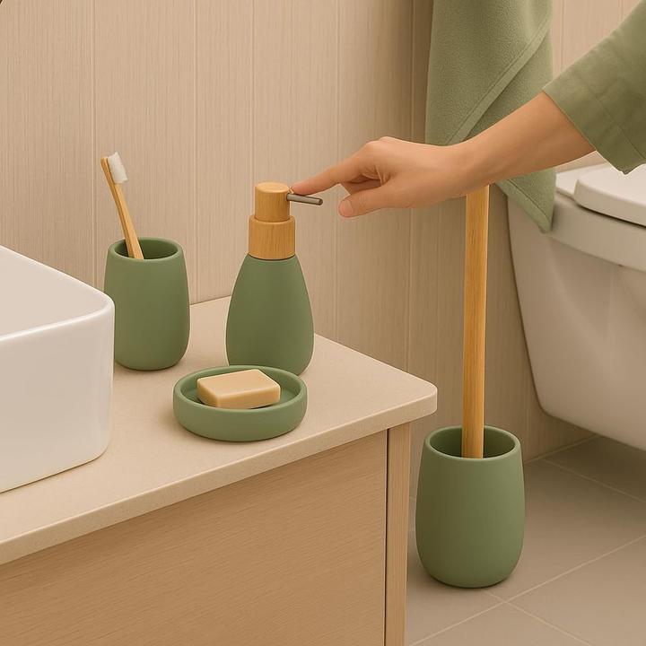 Produktbild Steinbach Sven Polyresin Wc Garnitur Pastellgrün