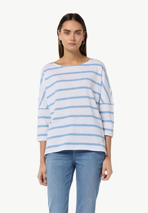 Image du produit Comma T-Shirt T-Shirt mit Logostickerei und 3/4-Ärmeln (34)