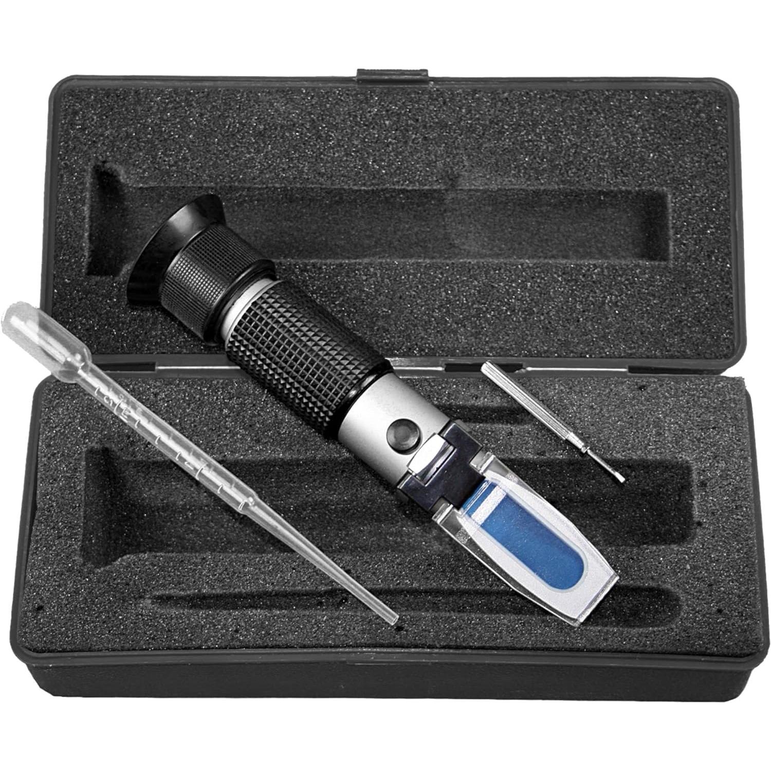 SW-Stahl, Caricabatterie per auto, 21550L Refraktometer I zur Prüfung von Frostschutzmittel, Batteriesäure und Adblue I Werkze