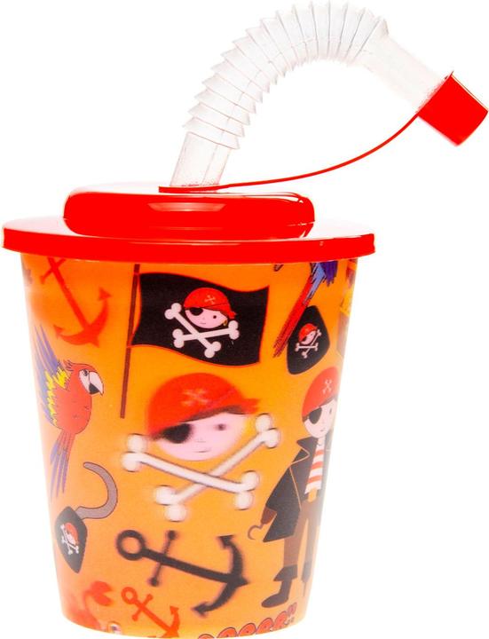 Immagine prodotto LG-Imports Tazza con coperchio e cannuccia piratesca, 12 pezzi.