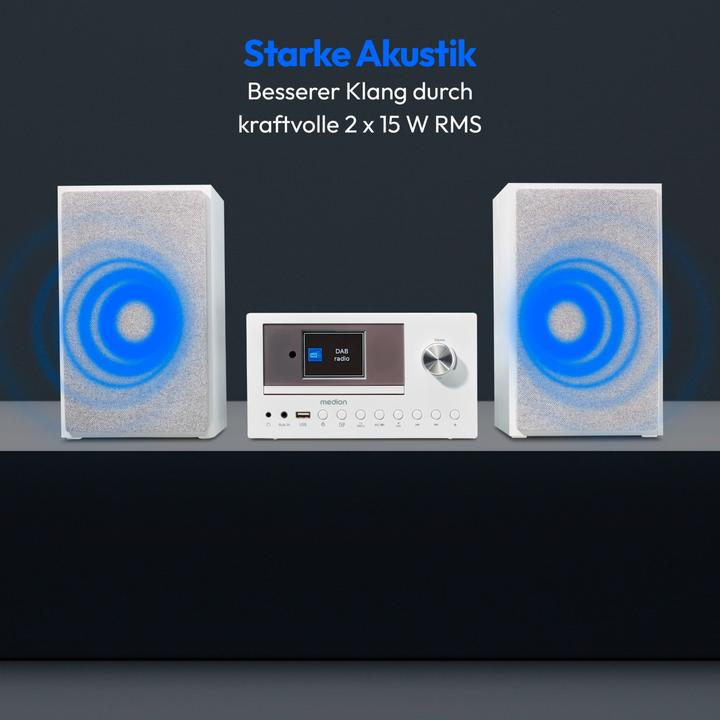 Actual product image Medion DAB+ LIFE P85003 (Wi-Fi, Bluetooth, CD player, 2x 15 W)