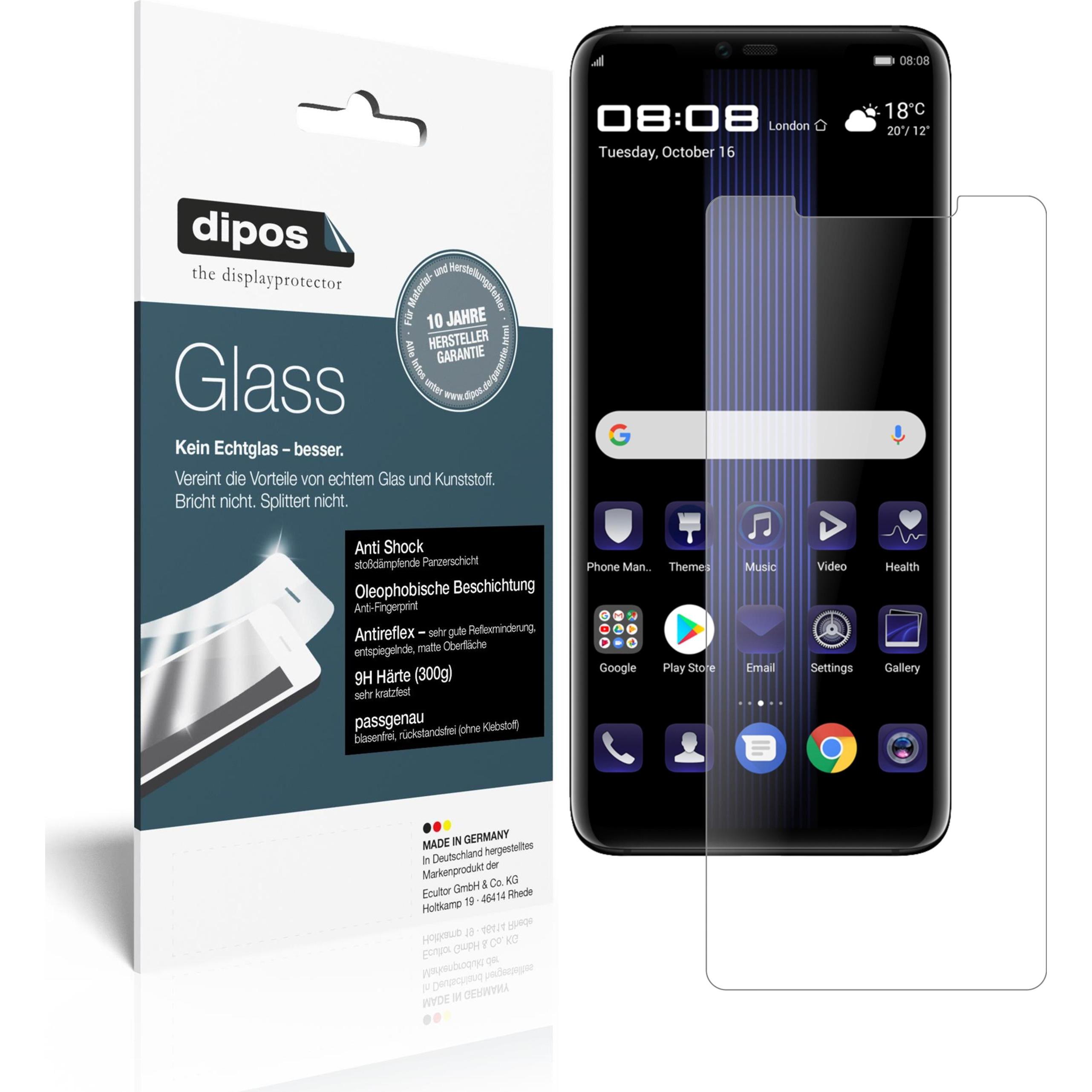 Thumbnail - Dipos Displayschutz Anti-Shock (2 Stück, Huawei Mate RS Porsche Design), Smartphone Schutzfolie, Transparent