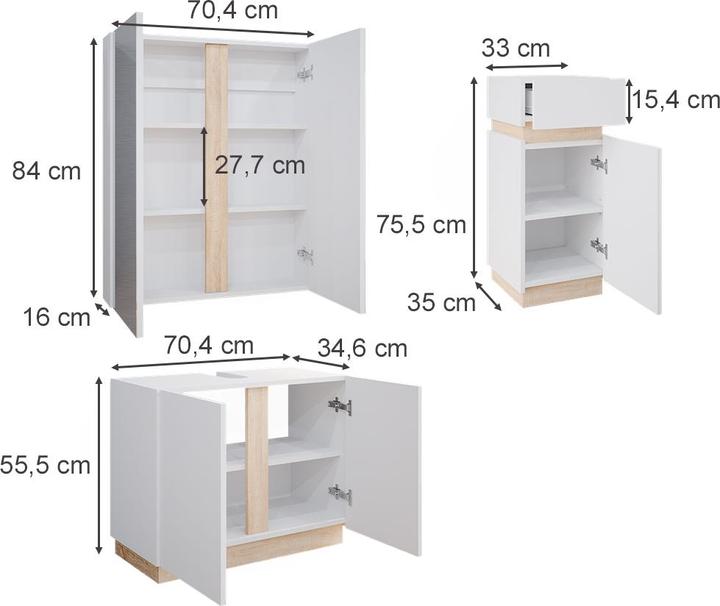 Produktbild Vicco Gloria mit Midischrank