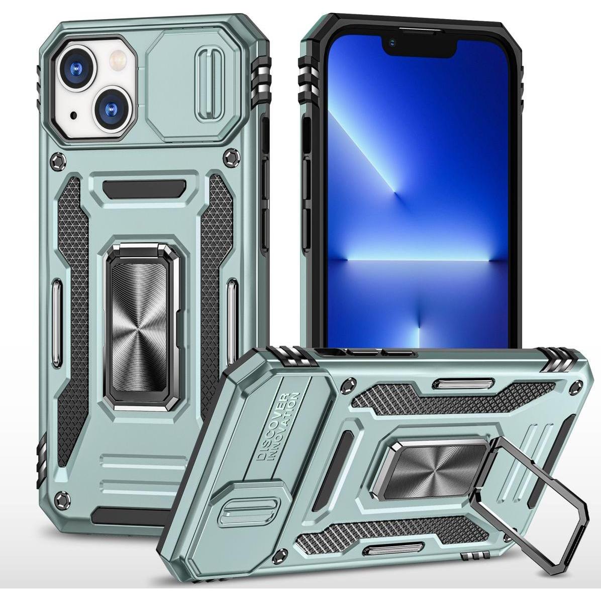 Thumbnail - König Design Hülle Handy Schutz für Apple iPhone 15 Plus Case Cover Kamera Ständer Etuis Neu (Apple iPhone 15 Plus), Sma...