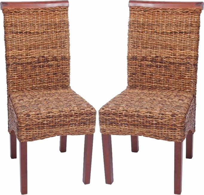 Image du produit Mendler 6x Chaise en osier banane tressée - clair