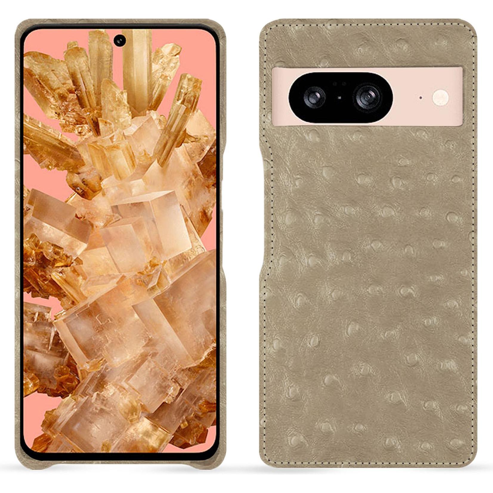 Thumbnail - Noreve Lederschutzhülle (Google Pixel 8), Smartphone Hülle, Beige