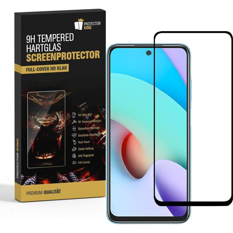 Thumbnail - Protectorking 6x echtes Tempered 9H Panzerhartglas 3D KLAR (6 Stück, Xiaomi Redmi 10), Smartphone Schutzfolie