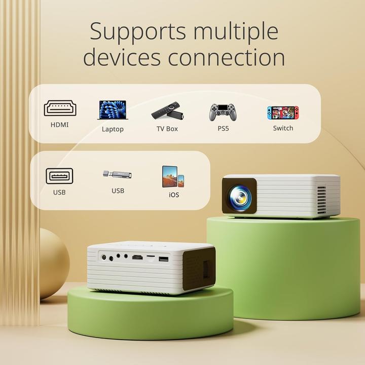 Actual product image Yoton Mini Beamer Y3 mit Zoom und Trapezkorrektur