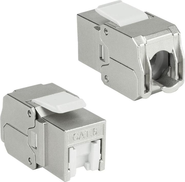 Actual product image ACT Keystone Jack RJ45 CAT6 Shielded toolless with shutter