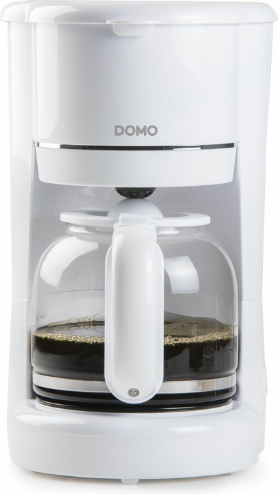 Domo CAFETIÈRE BLANCHE DO730K 900W 1,5L 12 CUPS PORTE-FILTRE AMOVIBLE ARRÊT AUTOMATIQUE