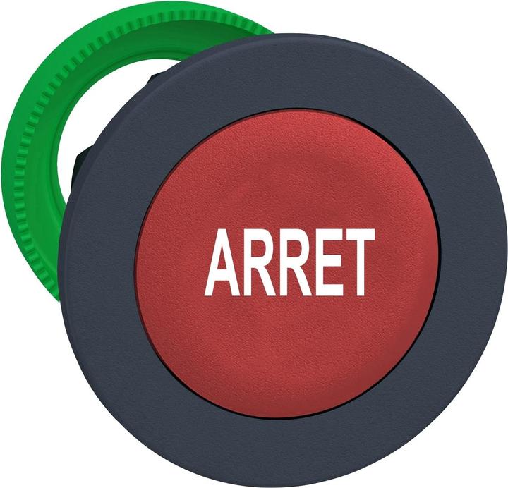 Actual product image APC Push-button, front element ARRET, red, flush, spring return from top/bottom