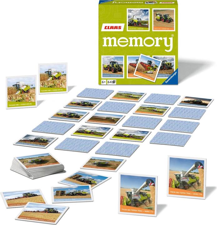 Produktbild Ravensburger Memory Claas (Italienisch, Englisch, Niederländisch, Französisch, Deutsch, Portugiesisch, Polnisch)