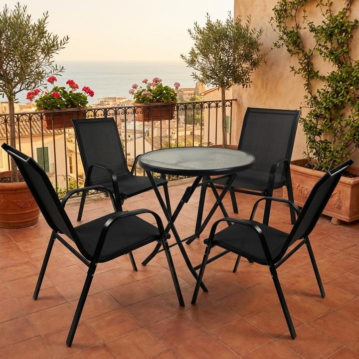 Produktbild VCM 5-tlg Balkonset Gartenmöbel Set Sonlas