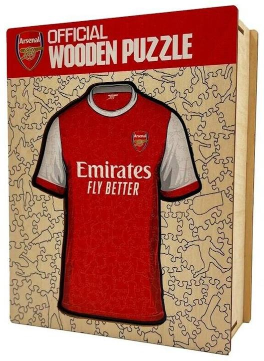 Actual product image Iconic Arsenal FC - Jersey - Wooden Puzzle Size S (150 pieces) (150 pieces)