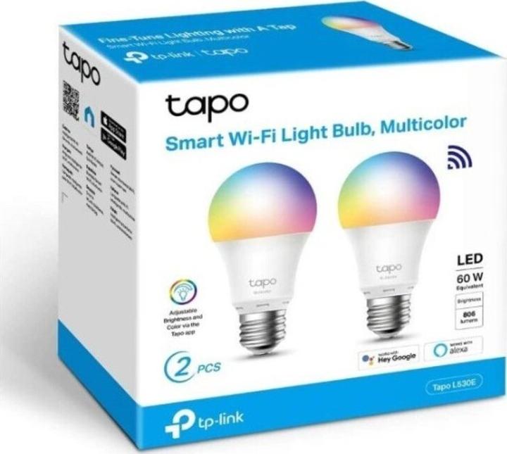 Produktbild TP-Link Tapo L530E (2-pack) (E27, 8.70 W, 806 lm, 2 x, F)