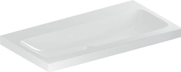 Geberit iCon Light Waschtisch, 90 cm x 48 cm, ohne Hahnloch, ohne Überlauf,501836 (195 mm, 930 mm)