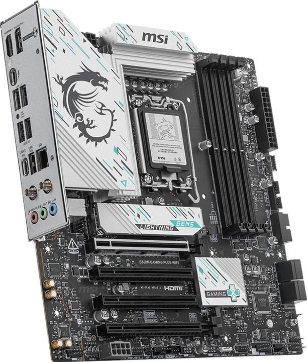Produktbild MSI B860M GAMING PLUS WIFI (LGA 1851, Intel B860, mATX)