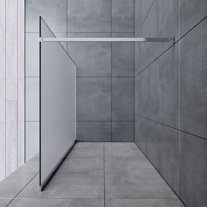 Produktbild SONNI Duschkabine eintürig, rahmenlos, begehbar, NANO behandeltes Glas 100x195 cm (160 cm, 160 cm, 195 cm)