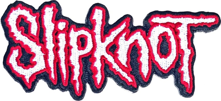 Actual product image Slipknot Logo neckline iron-on patch