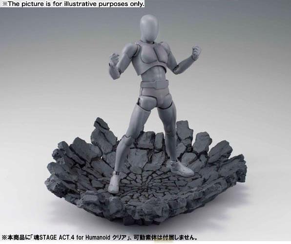 Actual product image Bandai Display "Effect Impact" - grey Version