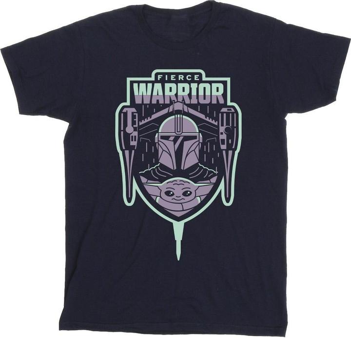 Produktbild Star Wars The Mandalorian Fierce Warrior Patch TShirt (S)
