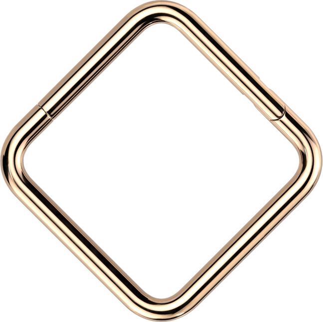 Produktbild Star Piercing Micro Segmentring klappbar rosegold Quadrat (Titan, ohne Messing)