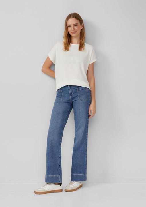 Produktbild S.Oliver T-Shirt Strukturiertes T-Shirt im Relaxed Fit (44)