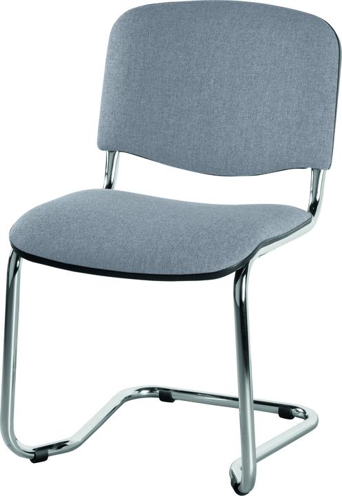 Freischwinger Stapelstuhl-Set 4 Stück GREY