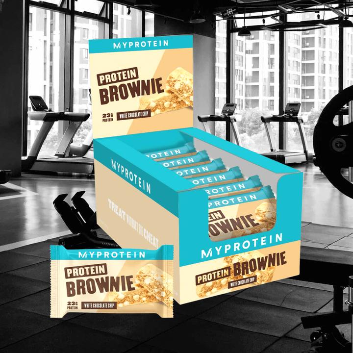 Actual product image MyProtein Protein Brownie (12 x 75g) (White chocolate, 12 pcs., 900 g)