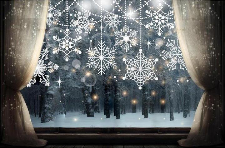 Image du produit GuGus Deko Fensterfolie Schneeflocken (52 x 52 cm)